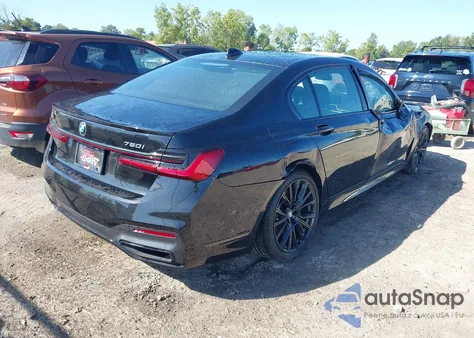 2022 BMW 750 I xDrive from USA, damaged, VIN WBA7U2C01NCK81206